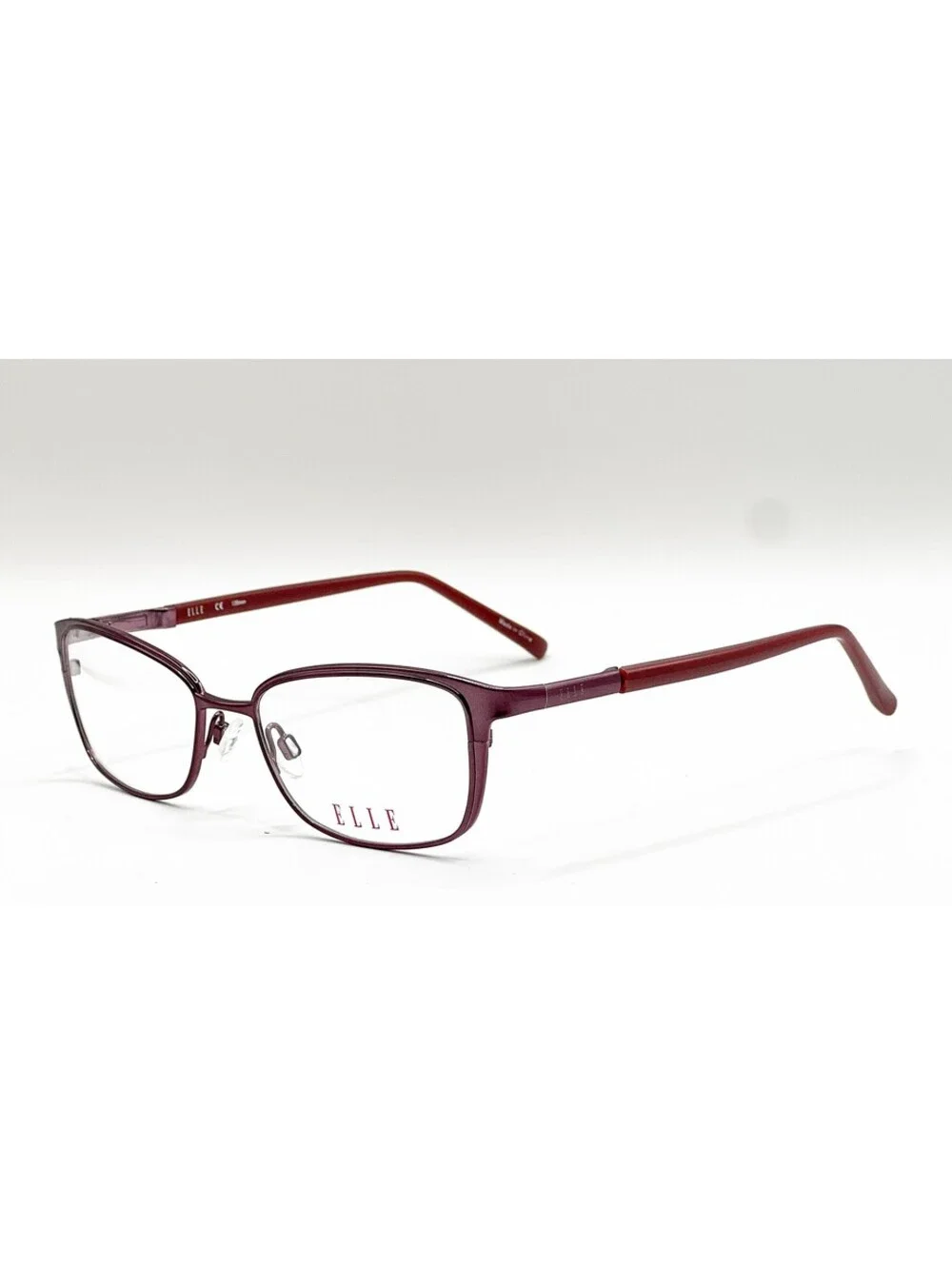 Elle EL13411 WI Wine Rectangle Authentic Eyeglass Frames 51-17-135